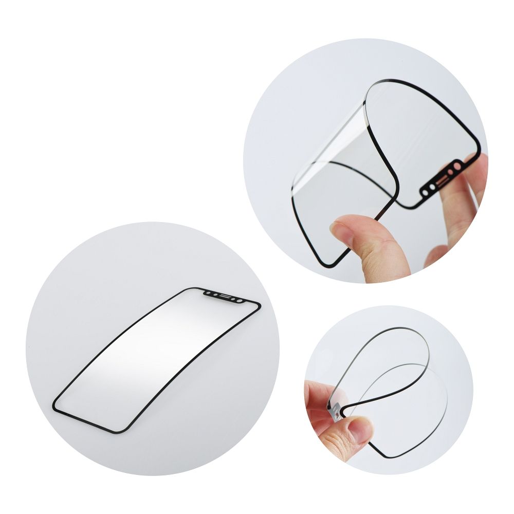 5D Full Glue Hybrid Glass for Xiaomi 15 ULTRA Bestsuit Flexible (Hot Bending) Black