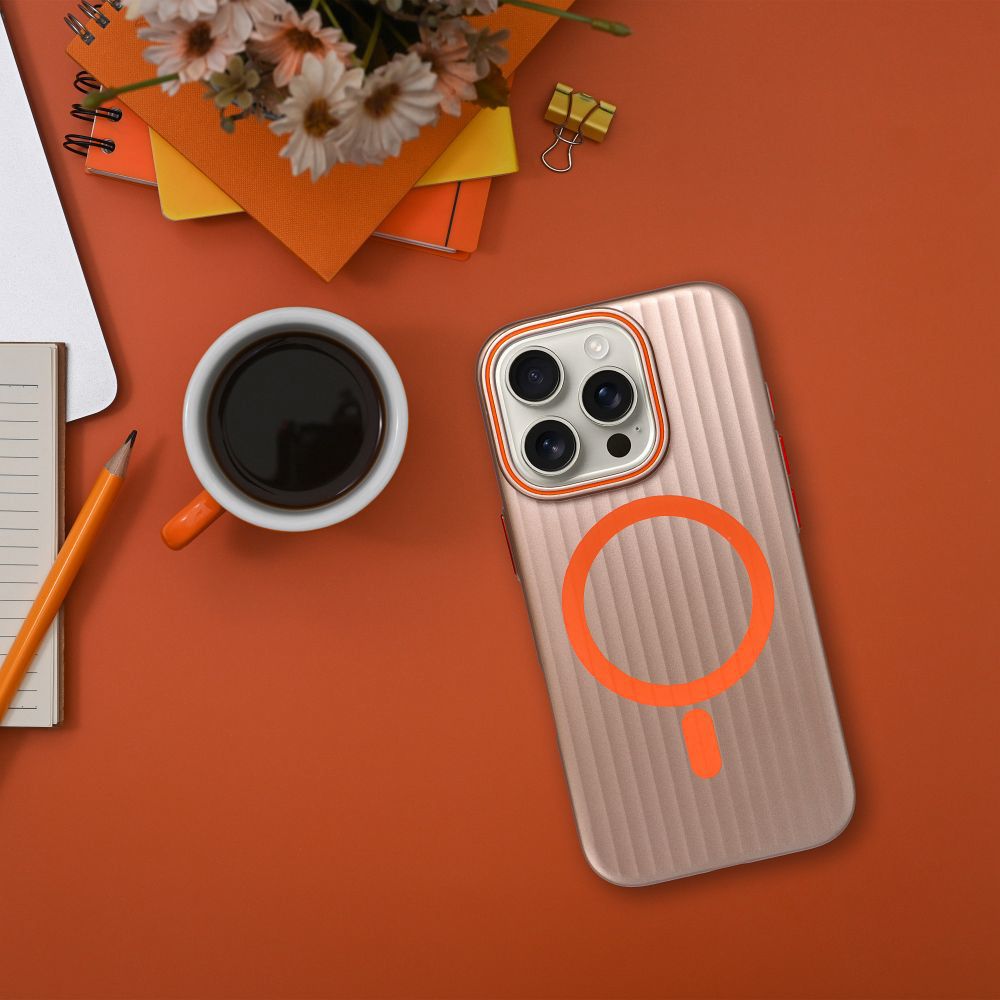 Futerał SIMPLY kompatybilny z MagSafe do IPHONE 17 tytan pustynny