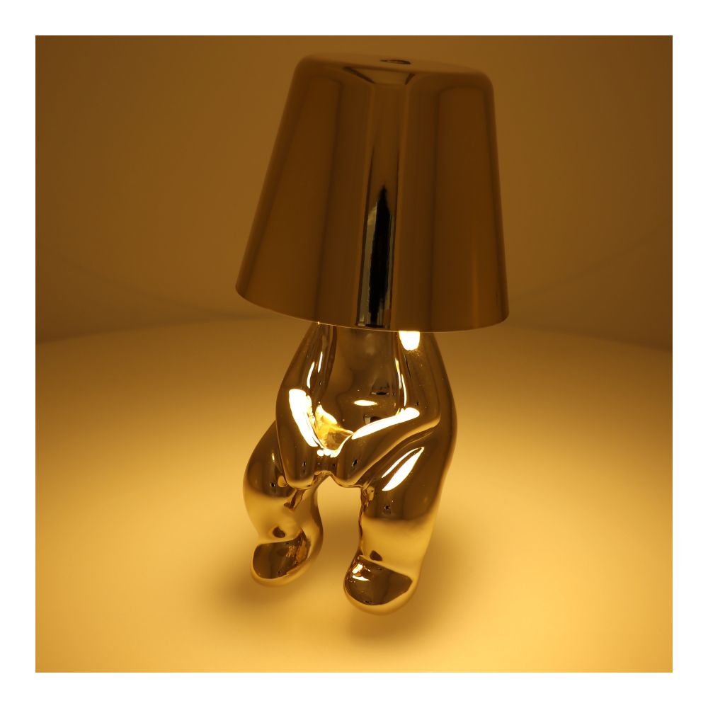 Lampka nocna GOLD MAN Art Deco siedzący (wzór 2) MLTL