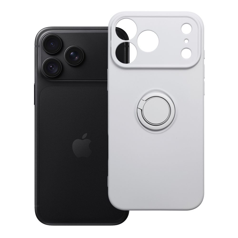 Case for iPhone 18 Pro Max / 17 Pro Max Silicone Ring silver