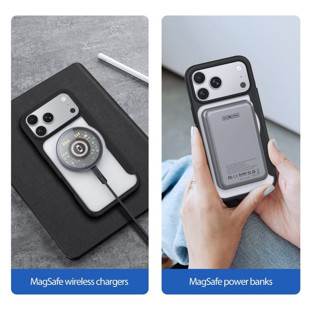 DUX DUCIS case SKIN X PRO compatible with MagSafe for iPhone 18 Pro Max / 17 Pro Max (Open Ring Version) black