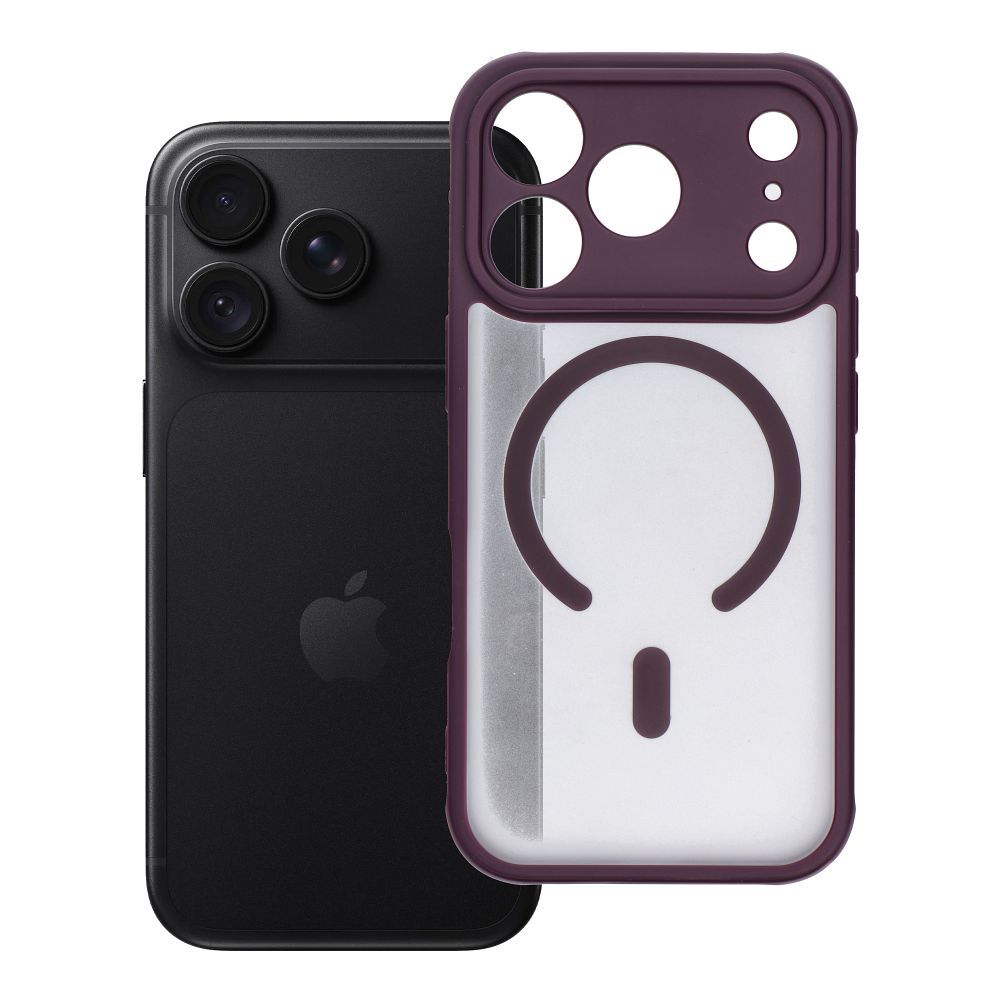 Case for iPhone 18 Pro / 17 Pro Full Matte Mag Cover compatible with MagSafe burgundy