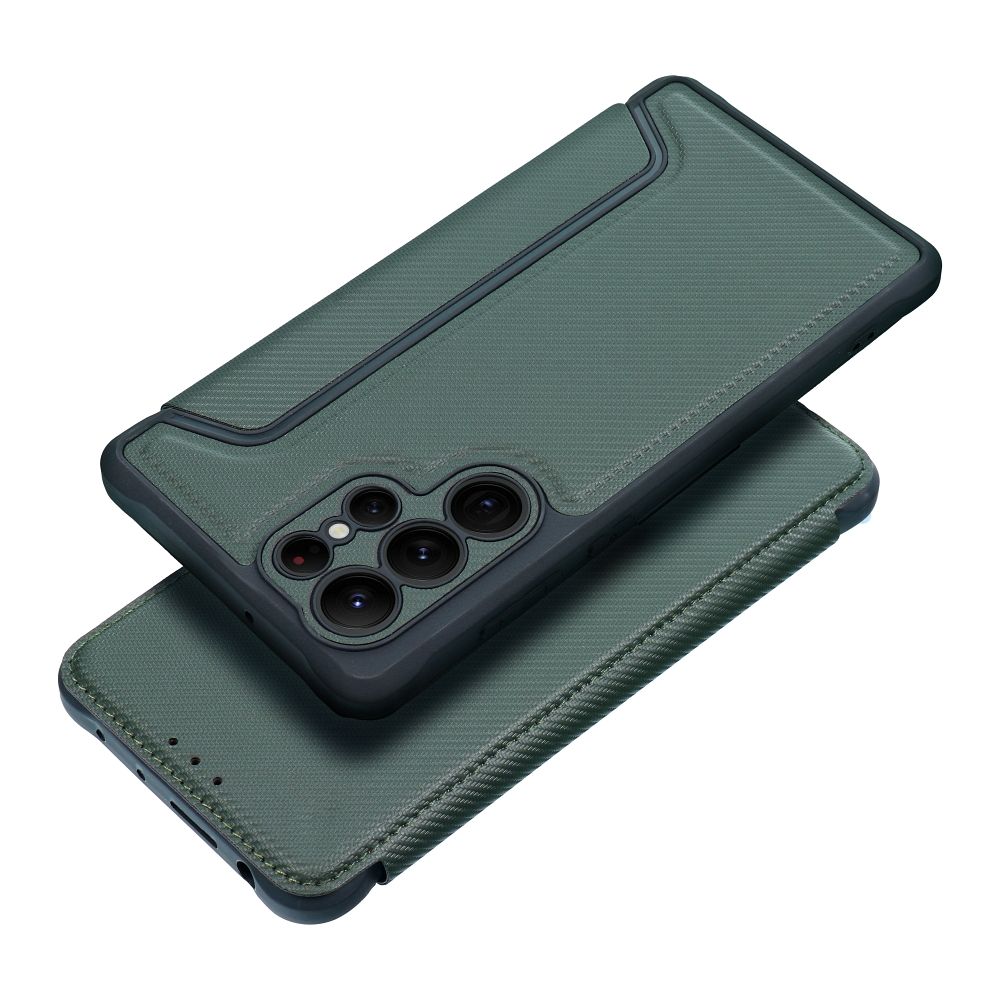 Flip case for Samsung S27 PLUS Razor Book dark green