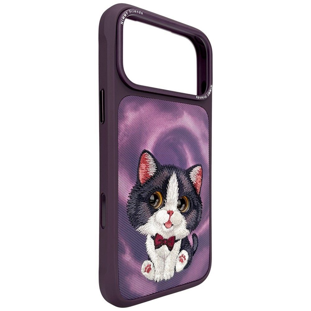 NIMMY case BIG EYED CREAM CAT for IPHONE 18 Pro Max/17 Pro Max purple