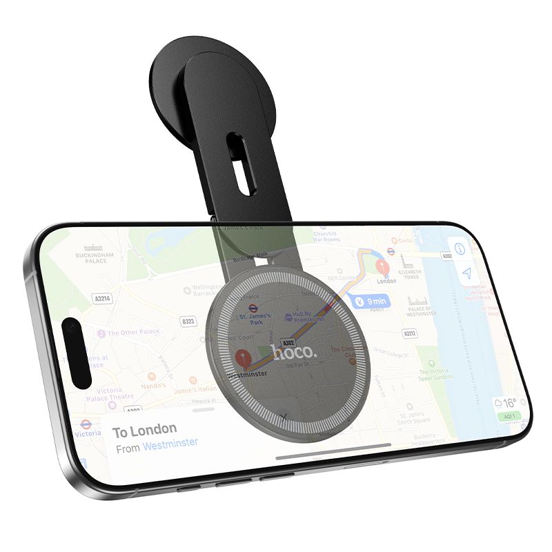 Magnetic car phone holder to the back of the screen Hoco H93 black