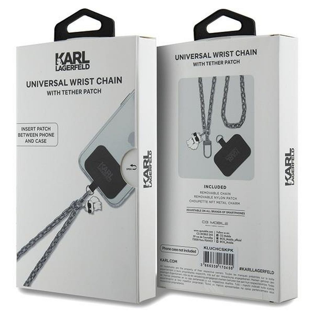 KARL LAGERFELD hand strap KLUCHCSKPK (Wrist Chain Choupette) silver