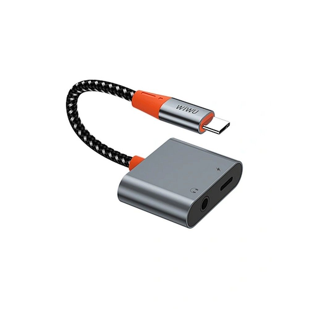 WiWU - Audio adapter LT10 Typ C do Typ C + 3.5mm