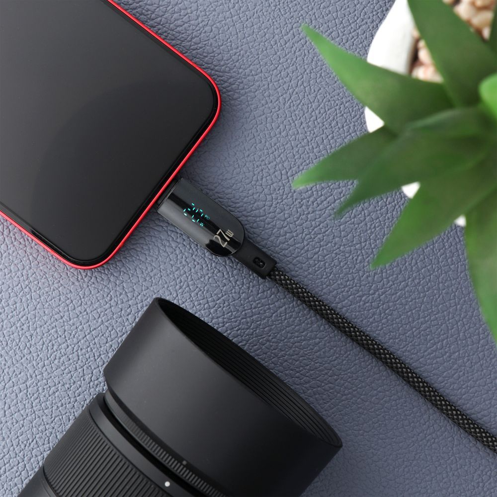 Cable USB C to Lightning Forcell F-Energy PD 3A 27W Digital 1,2 m C276 black