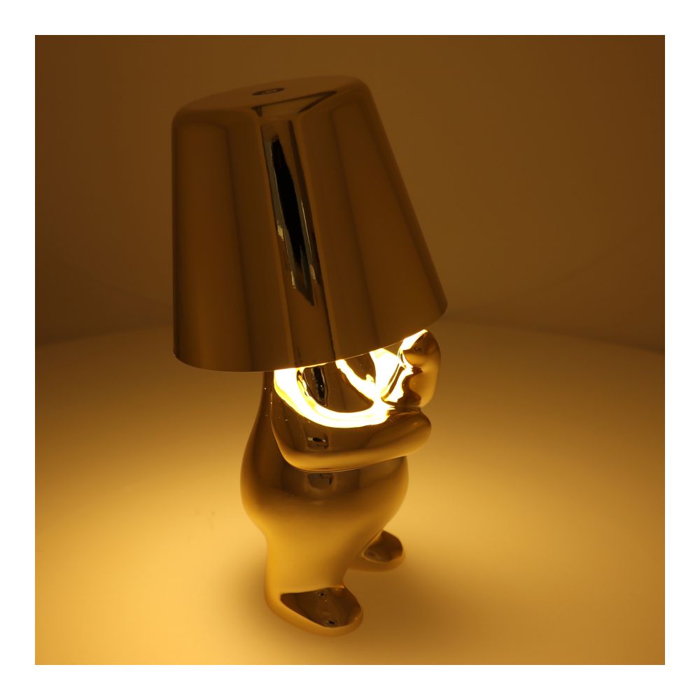 Lampka nocna GOLD MAN Art Deco stojący (wzór 3) MLTL
