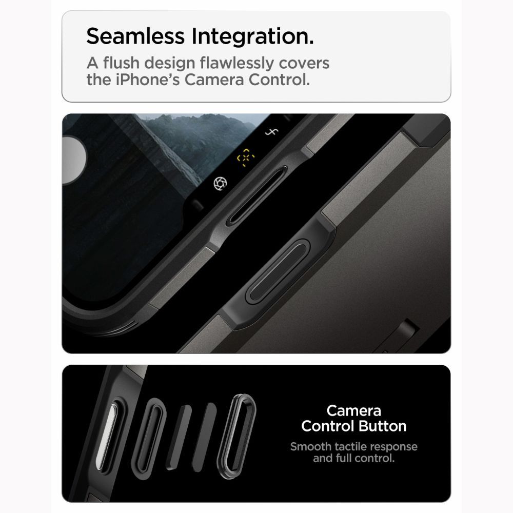 SPIGEN case TOUGH ARMOR T compatible with MagSafe for IPHONE 18 Pro / 17 Pro gunmetal