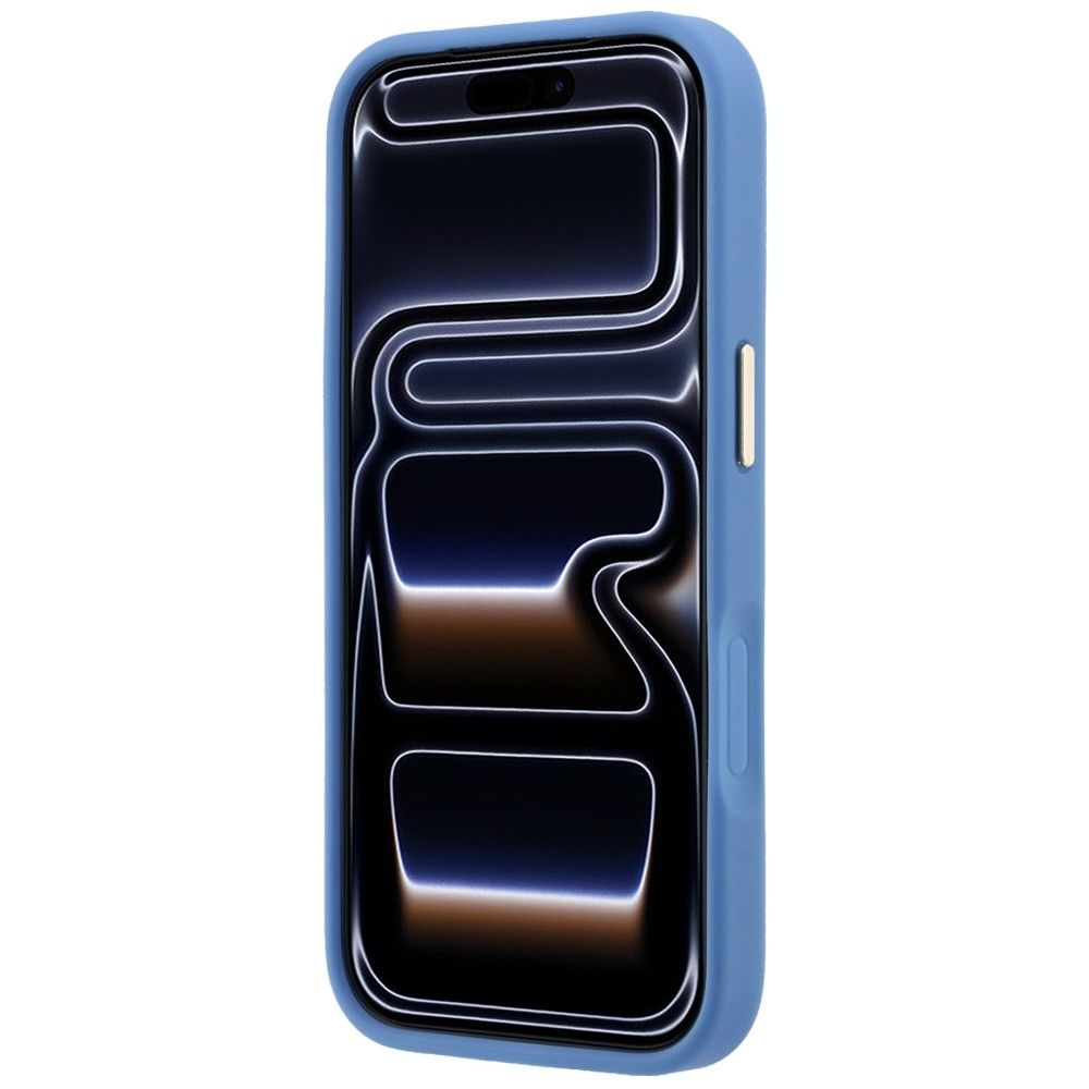 Case for IPHONE 18 Pro/17 Pro compatible with MagSafe (Stripe Round and Classic Logos 4G) blue