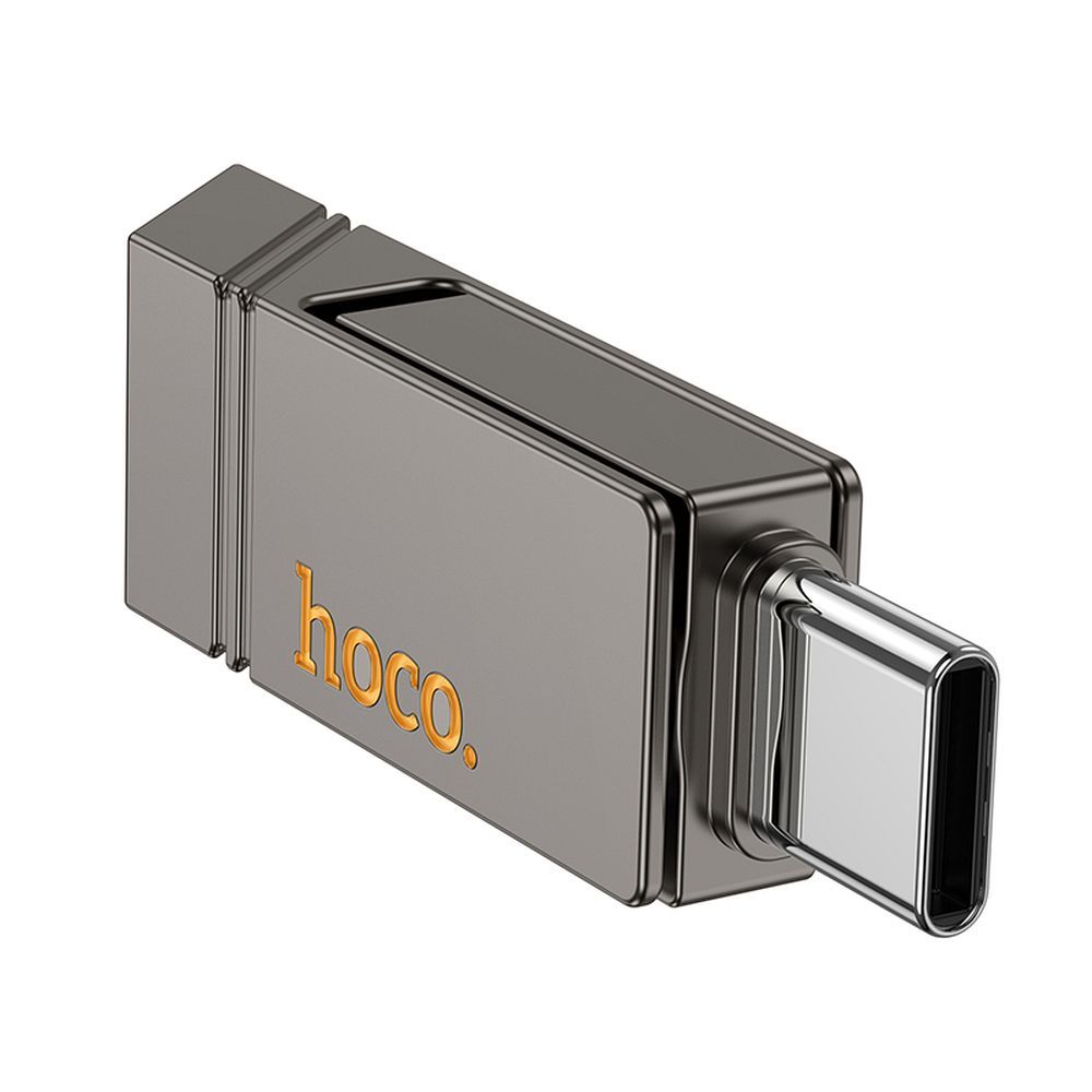 Pendrive 64GB USB 3.2 (USB A + USB C) Hoco UD14 szary