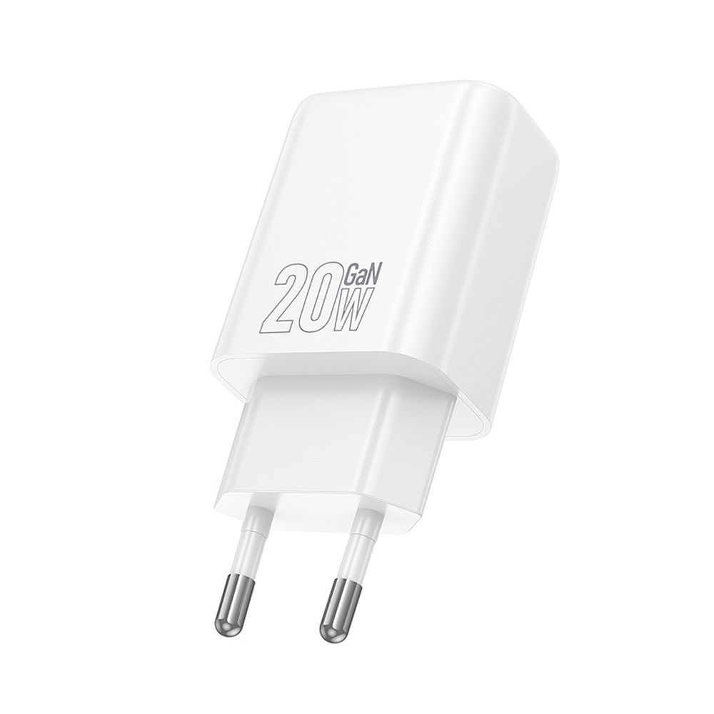 Phone charger Hoco USB A + USB C QC3.0 PD 3A 20W N61 white
