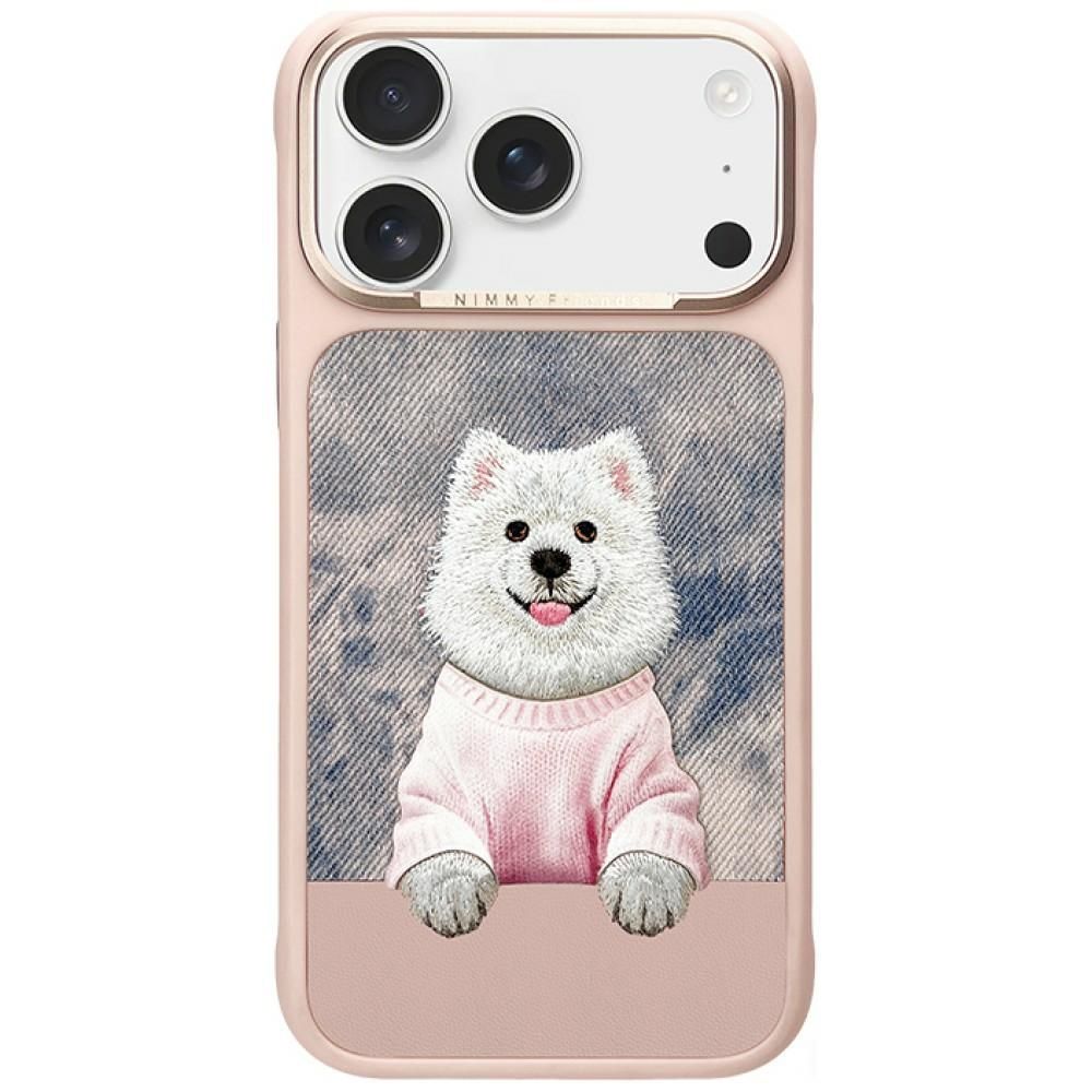 NIMMY case GENTLE PETS SERIES DOG compatible with MagSafe for IPHONE 18 Pro Max/17 Pro Max różowy