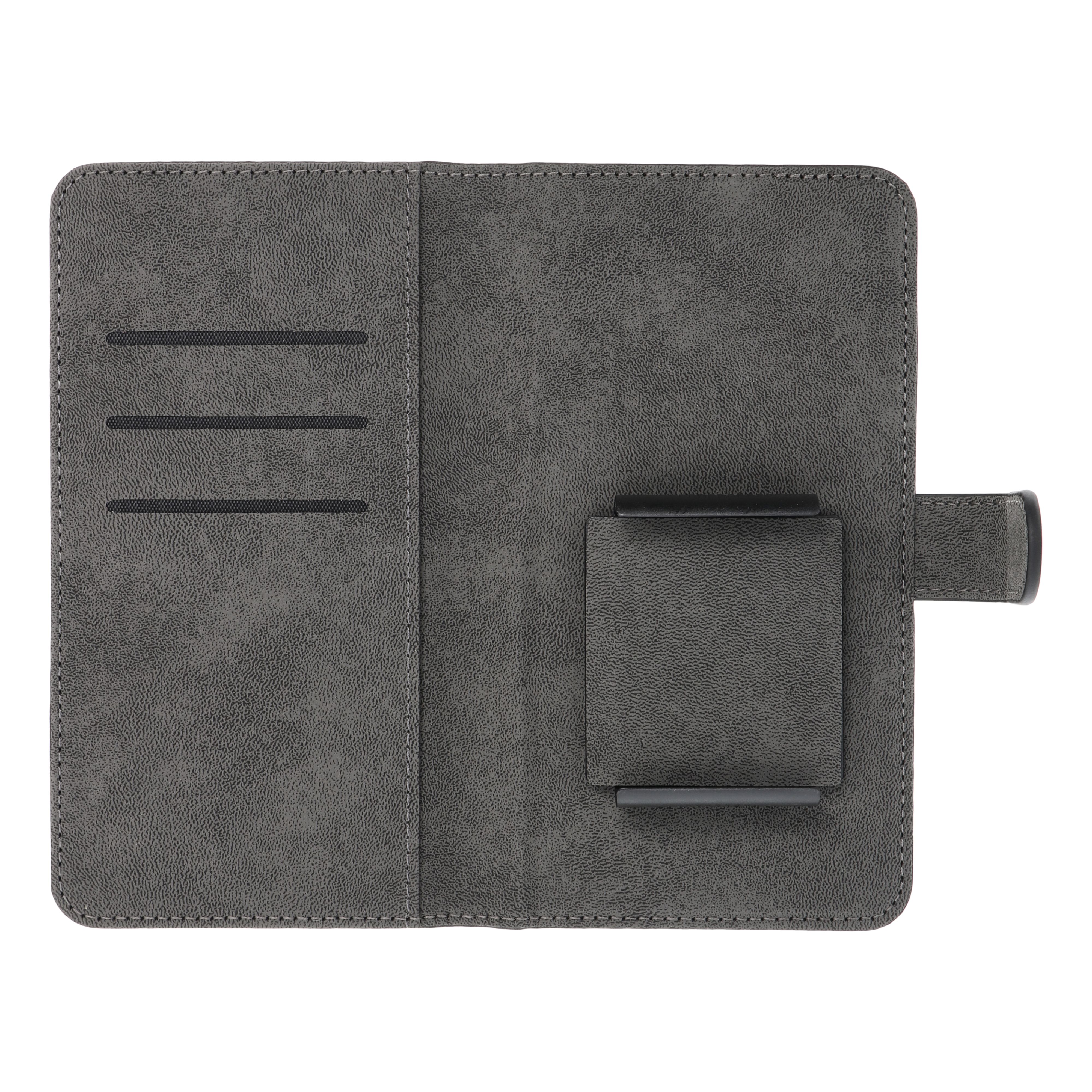 Universal book case COMMON size L for IPHONE 6 PLUS / 7 PLUS / 8 PLUS / XS MAX / 11 PRO MAX / SAMSUNG S20 FE / S21 FE / S10 PLUS / A10 / A32 / A54 / XIAOMI 12 LITE / HUAWEI P30 PRO black