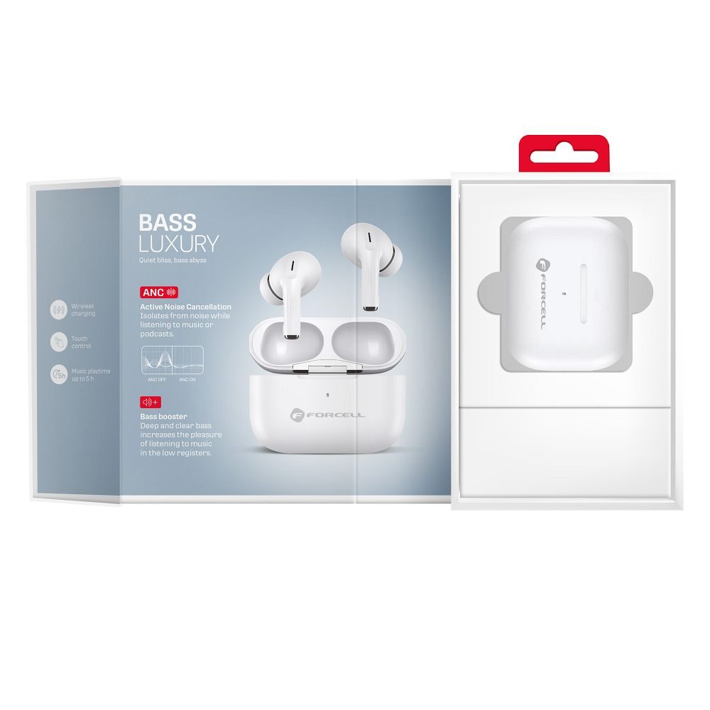 Słuchawki bezprzewodowe douszne Forcell F-Audio TWS Master Pro białe