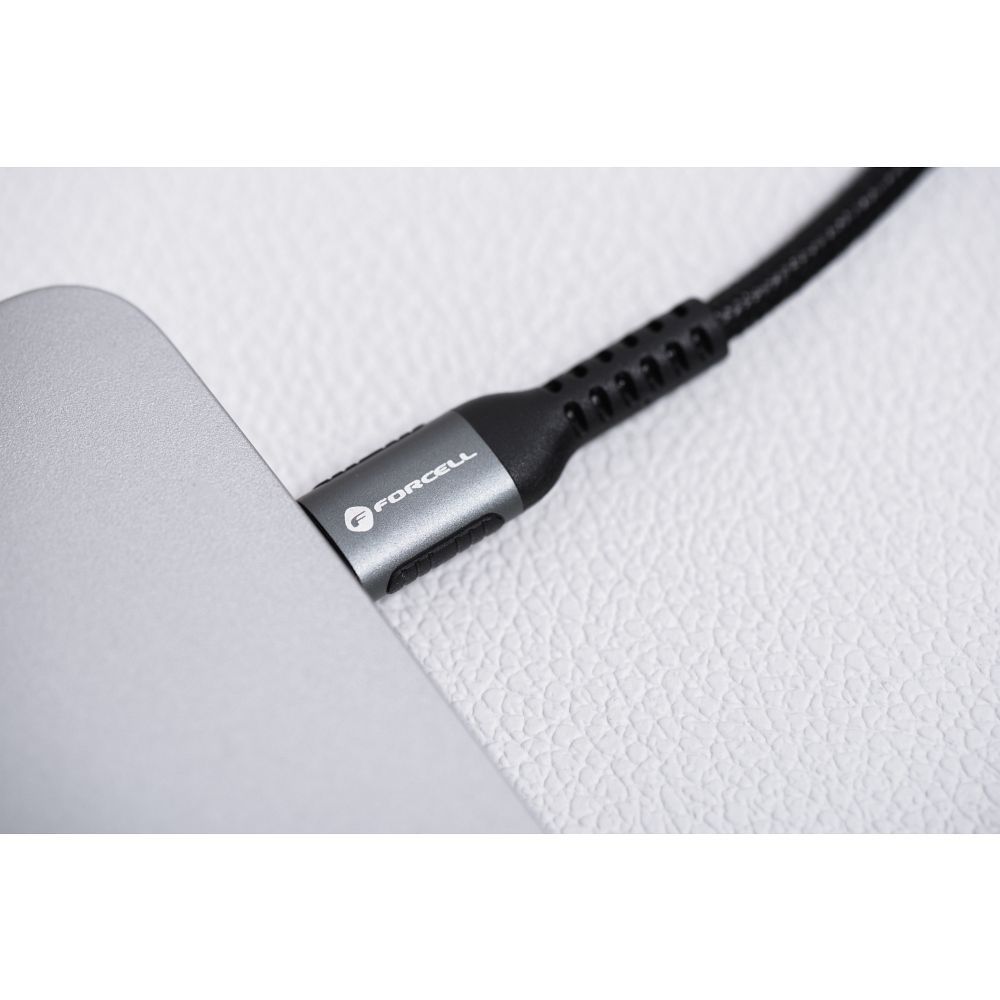 Cable USB C to USB C Forcell F-Energy QC4.0 PD 5A 100W Cafule 3 m C260 black