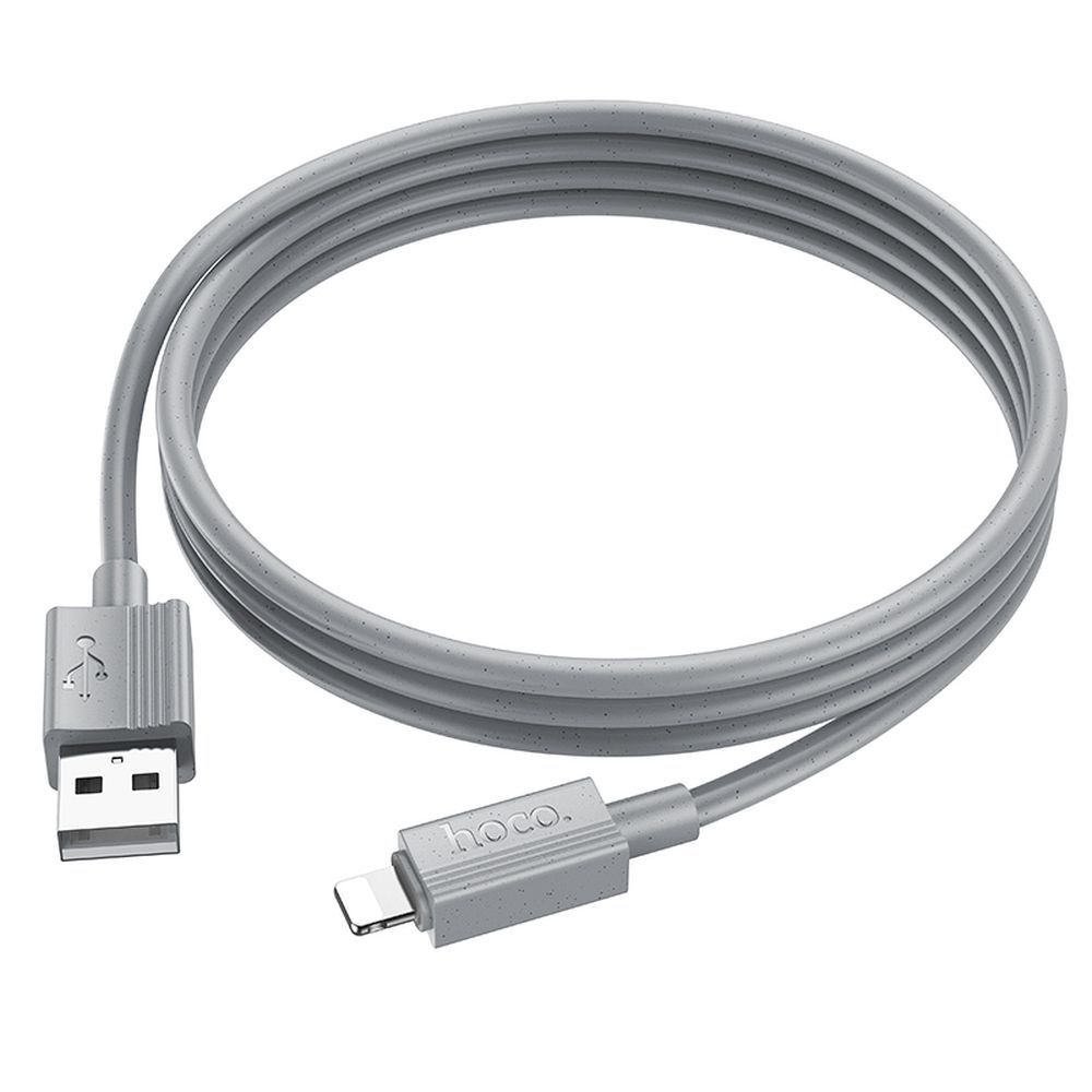 Kabel USB A do Lightning Hoco 2,4A 1 m X107 szary
