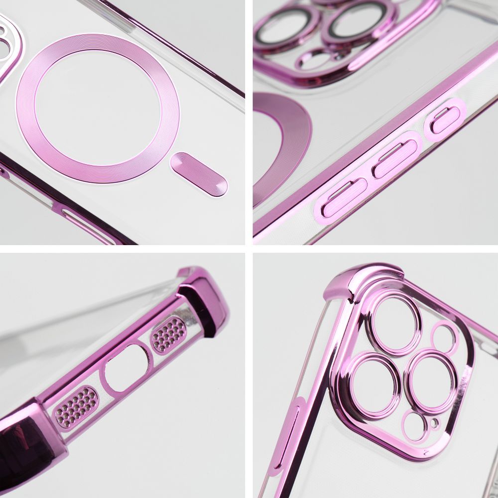 Futerał ANTISHOCK ELECTRO do IPHONE 17 Air kompatybilny z MagSafe purpurowy