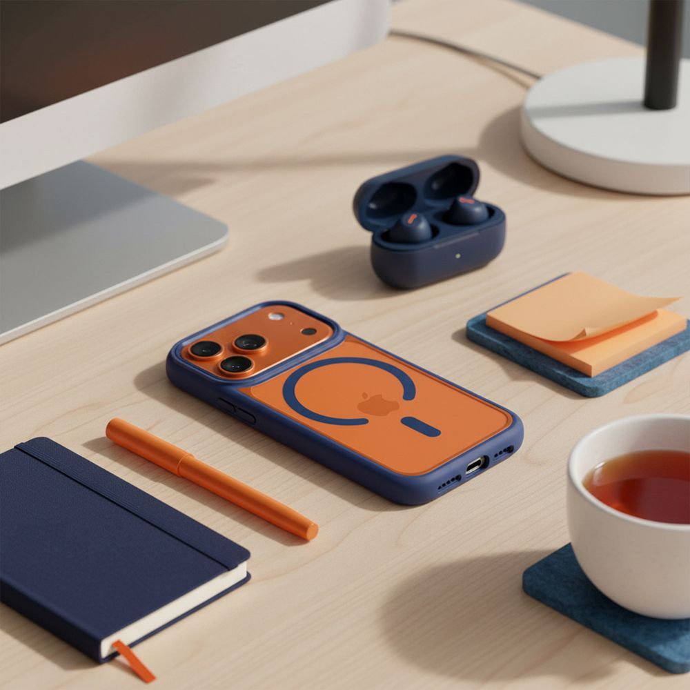 ROAR case MAG BUMPER compatible with MagSafe for IPHONE 18 Pro / 17 Pro navy blue