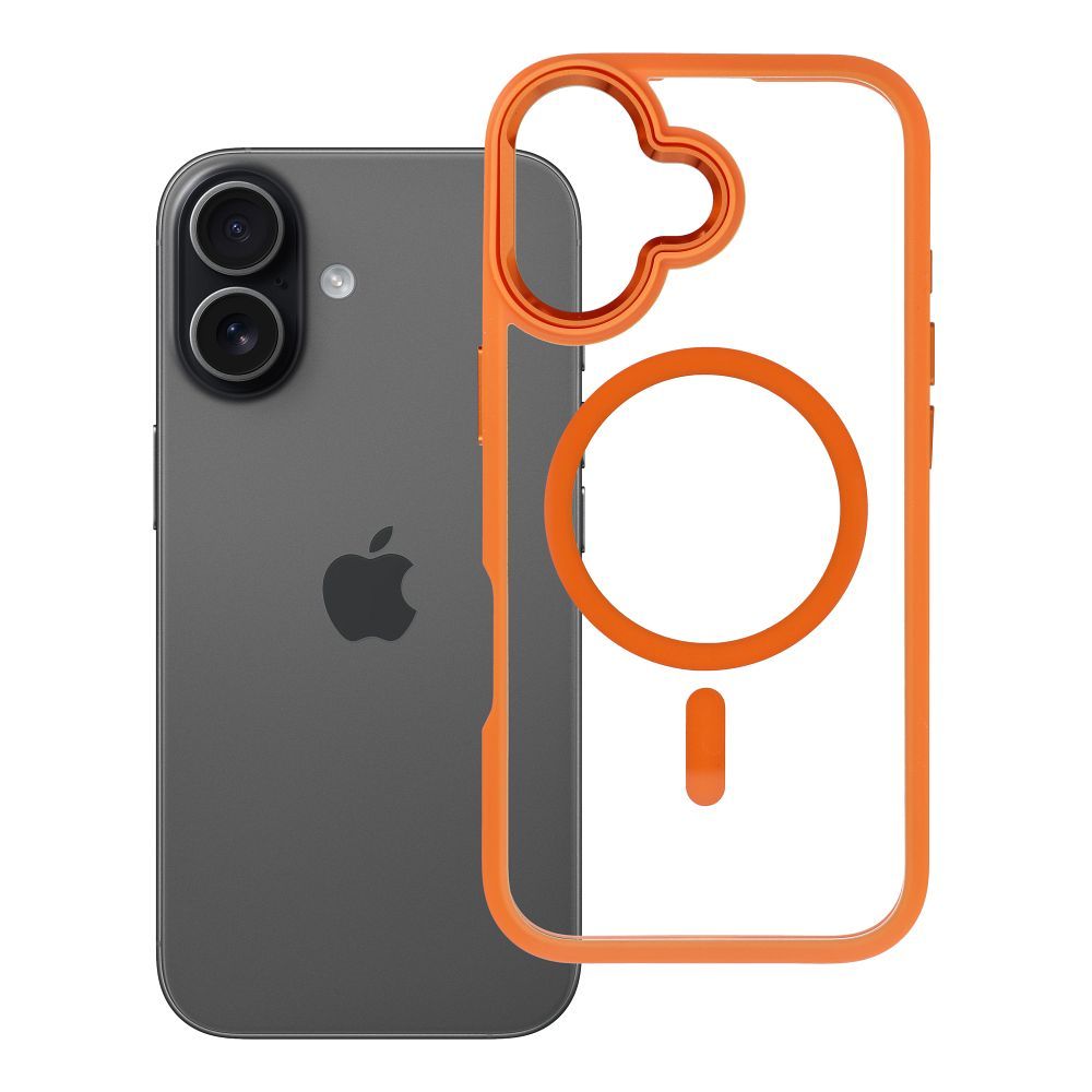 ROAR case MAG BUMPER compatible with MagSafe for IPHONE 17 orange