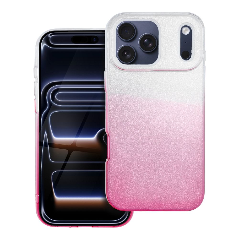 Case for iPhone 18 Pro Max / 17 Pro Max Shining transparentny pink