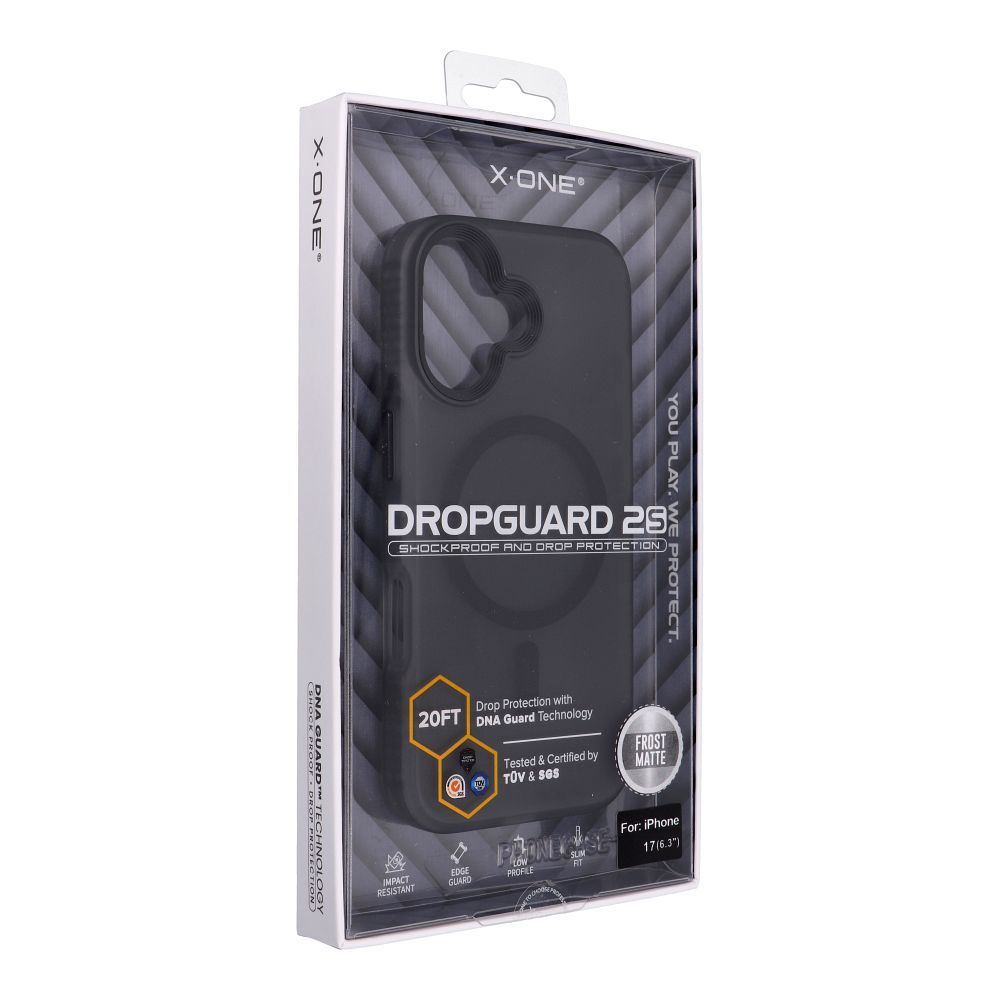 X-ONE Dropguard 2S compatible with MagSafe for iPhone 17 black frost matte