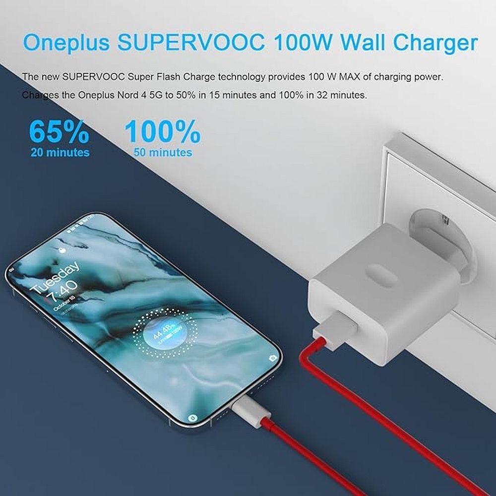 Original OnePlus Power Charger VCBAOBEH 100W bulk