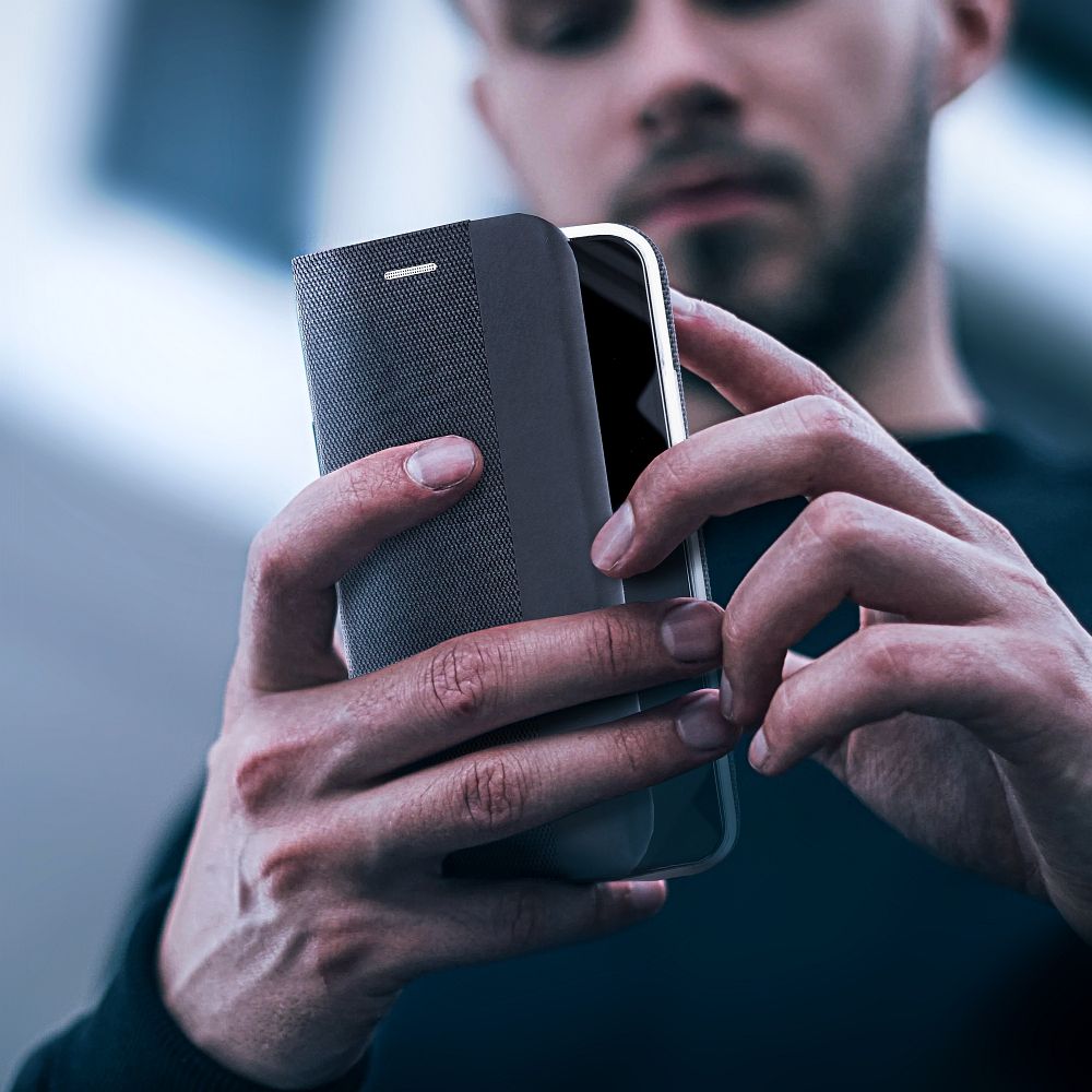 Kabura SENSITIVE Book do IPHONE 17 czarny