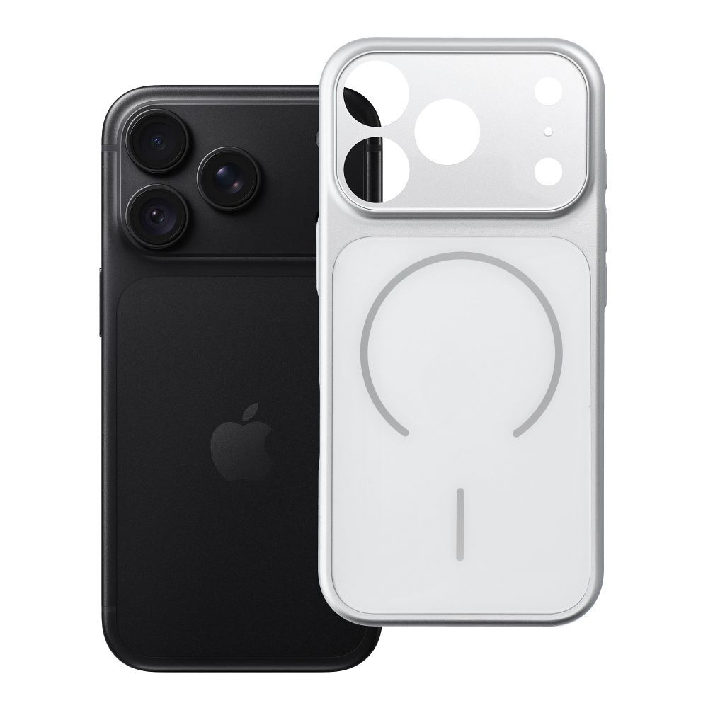 Case for iPhone 18 Pro / 17 Pro Make 18 compatible with MagSafe silver