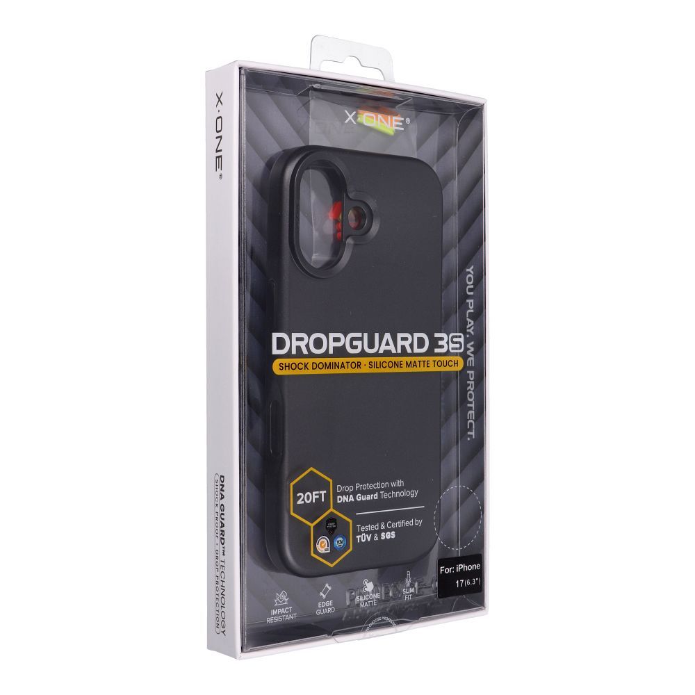 X-ONE Dropguard 3S Shock Dominator compatible with MagSafe for iPhone 17 black