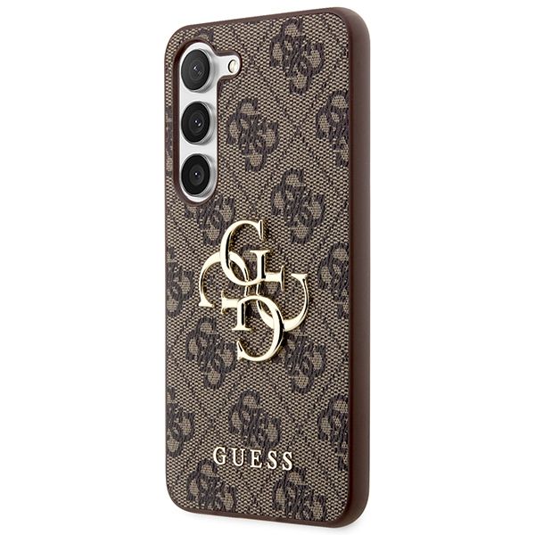 GUESS case for SAMSUNG S24 GUHCS24S4GMGBR (Leather 4G Metal Logo) brown