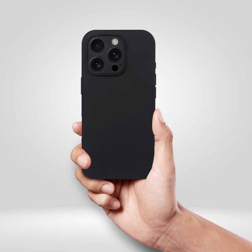 Futerał SILICONE 2mm do IPHONE 17 Pro Max kompatybilny z MagSafe czarny