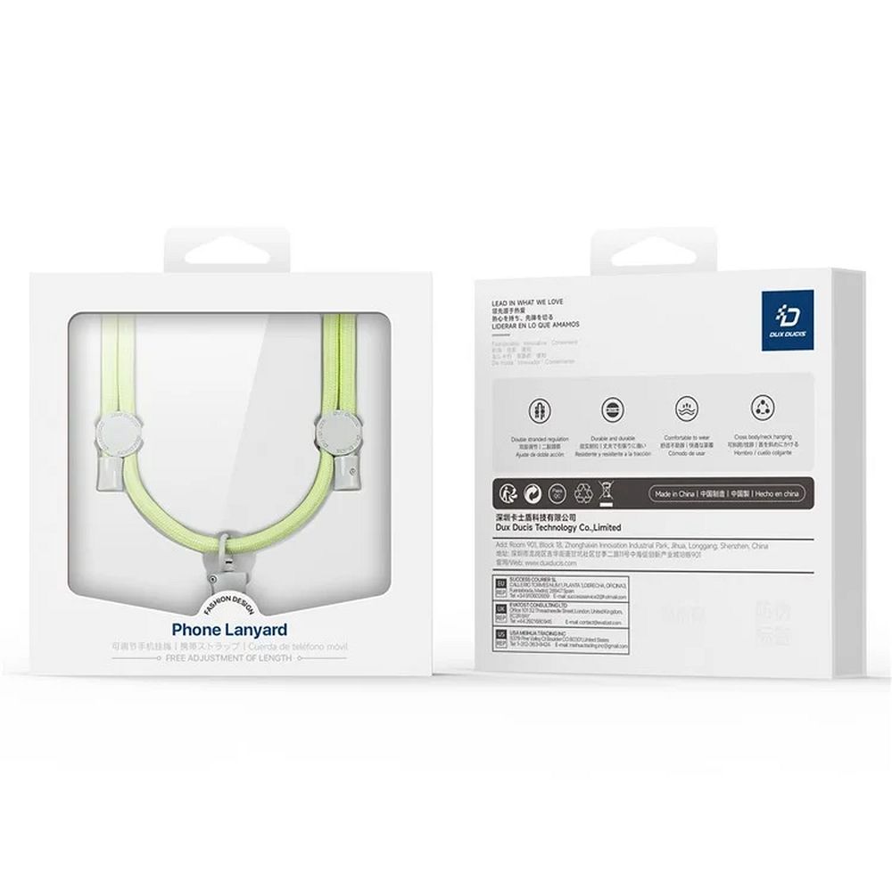 DUX DUCIS Plaz - cross-body phone strap - green/yellow