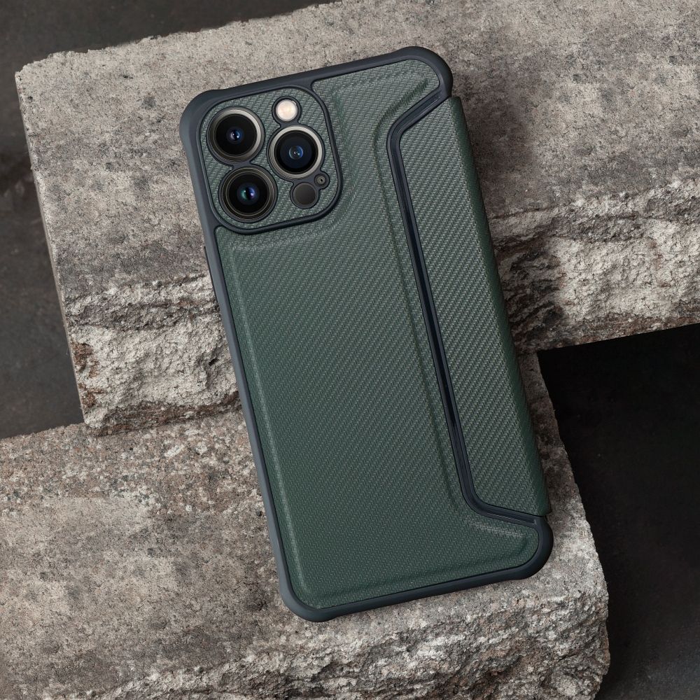 Kabura RAZOR Book do IPHONE 16 Plus ciemnozielony