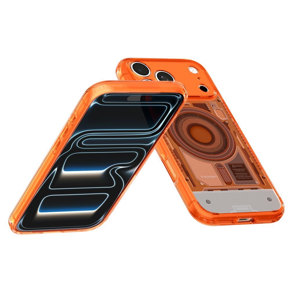 SPIGEN case ULTRA HYBRID compatible with MagSafe for IPHONE 17 Pro/18 Pro c-one tangerine