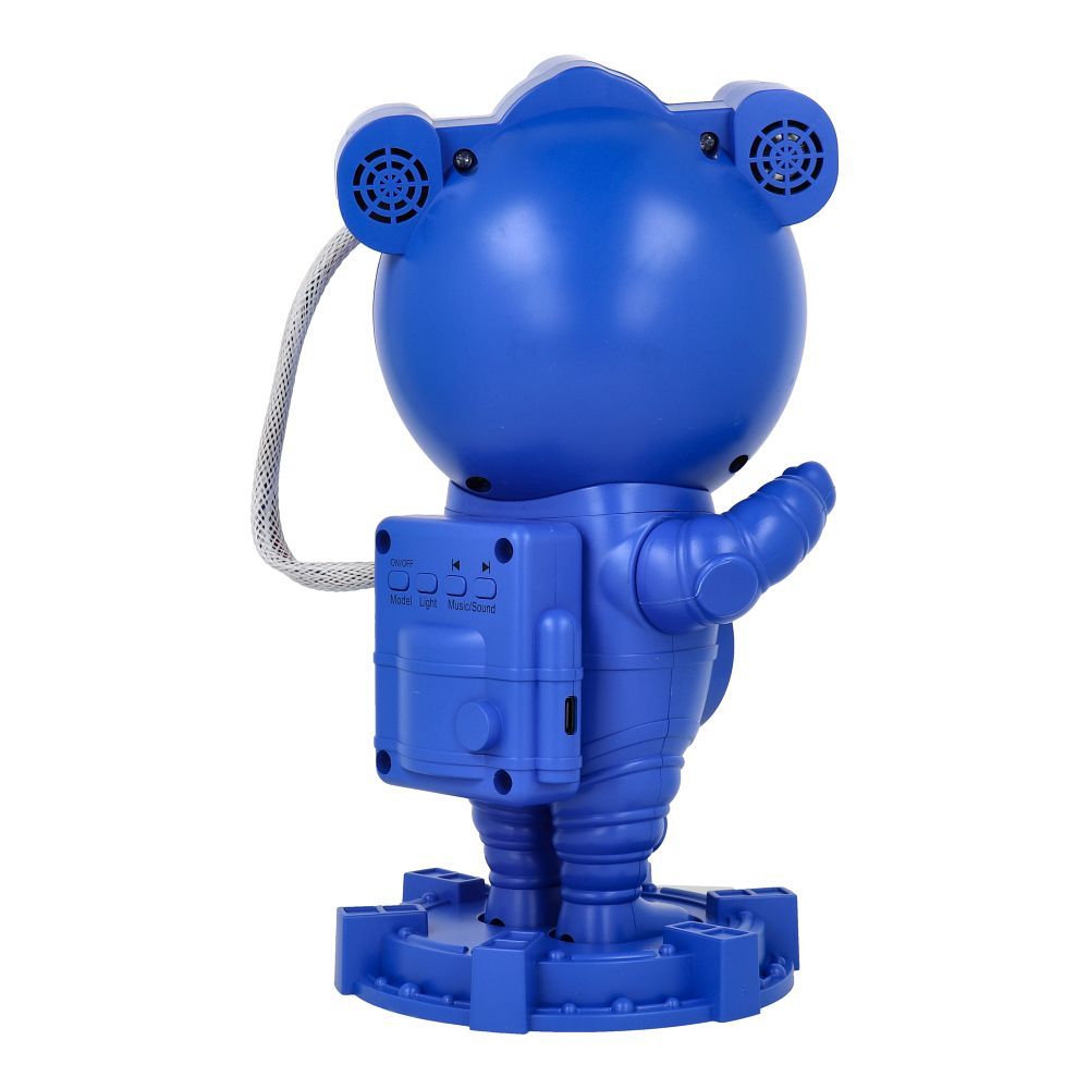 Projektor gwiazd astronauta z głośnikiem bluetooth X2503 niebieski