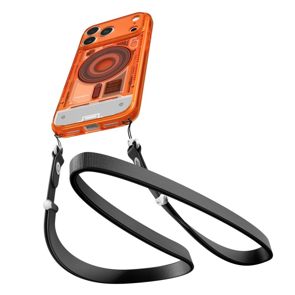 SPIGEN case ULTRA HYBRID compatible with MagSafe for IPHONE 17 Pro/18 Pro c-one tangerine