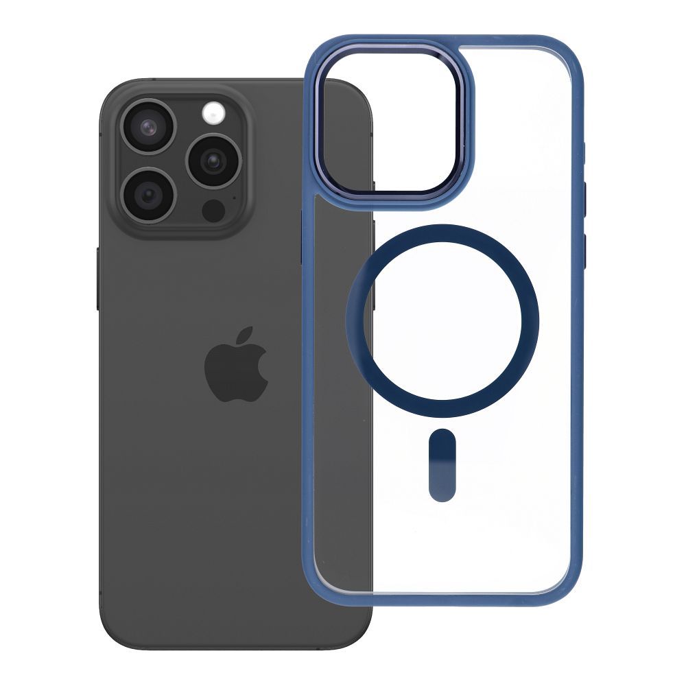 ROAR case MAG BUMPER compatible with MagSafe for IPHONE 15 Pro Max navy blue