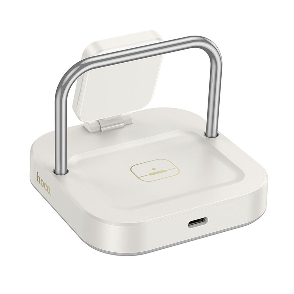 Ładowarka indukcyjna Hoco 3w1 3A 5W kompatybilna z Apple Watch CQ16A biała