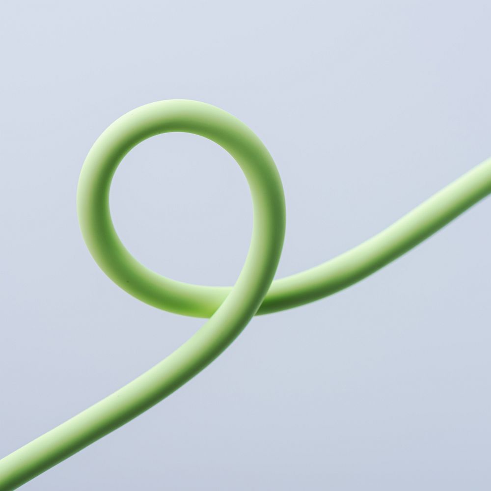 Cable USB A to Micro USB Forcell F-Energy QC3.0 2,4A 18W Silicone 1 m C341 green
