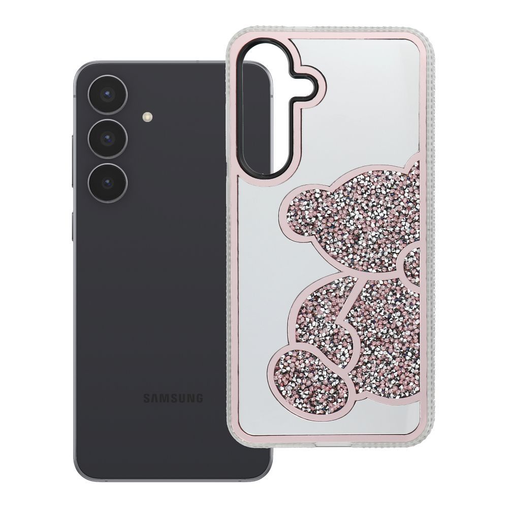 Case for Samsung S25 FE Teddy Bear pink