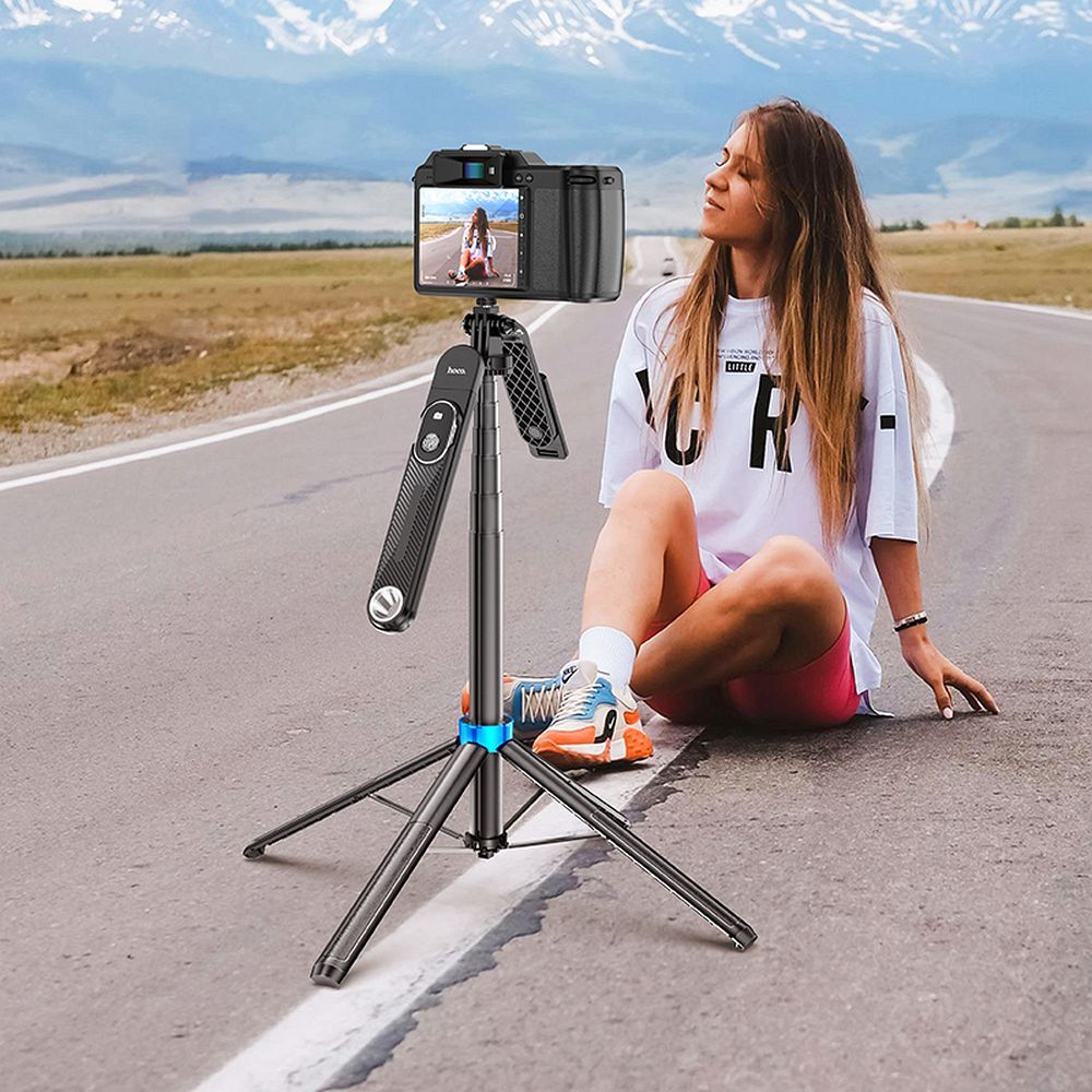 Selfie stick Hoco tripod with wireless remote control K22 black