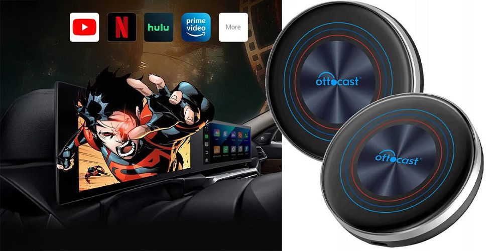 Wireless car adapter OTTOCAST OttoAIBox PCS46-JB2 black