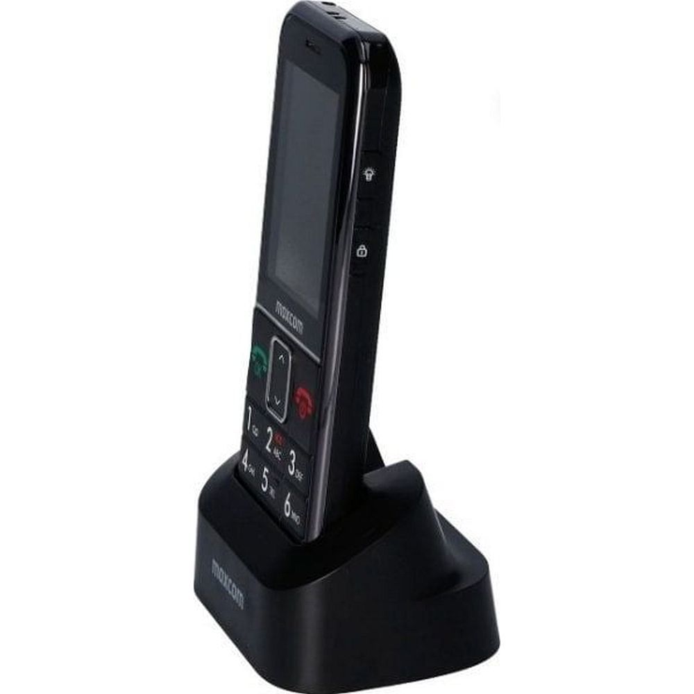 MAXCOM telefon dla seniora + opaska SOS MM735 czarny