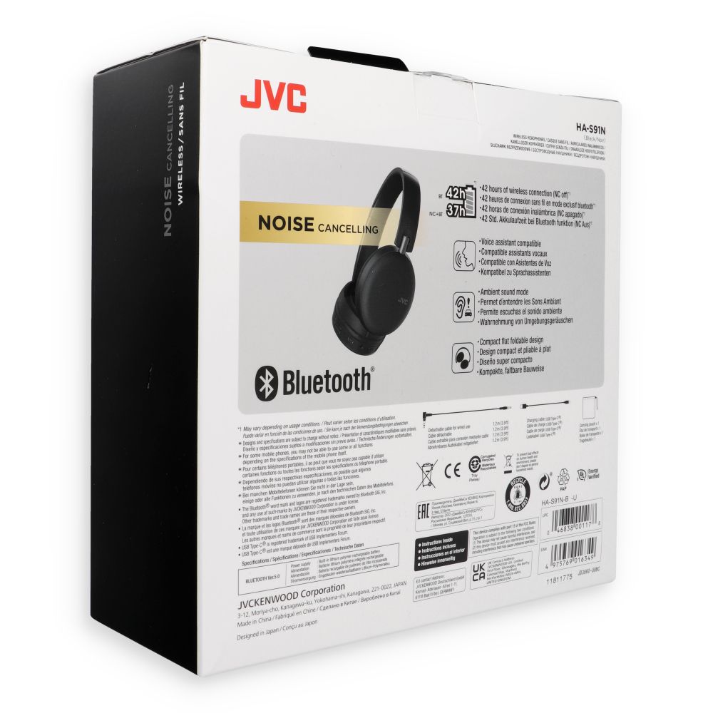 Wireless headphones ANC JVC HAS91NBU black