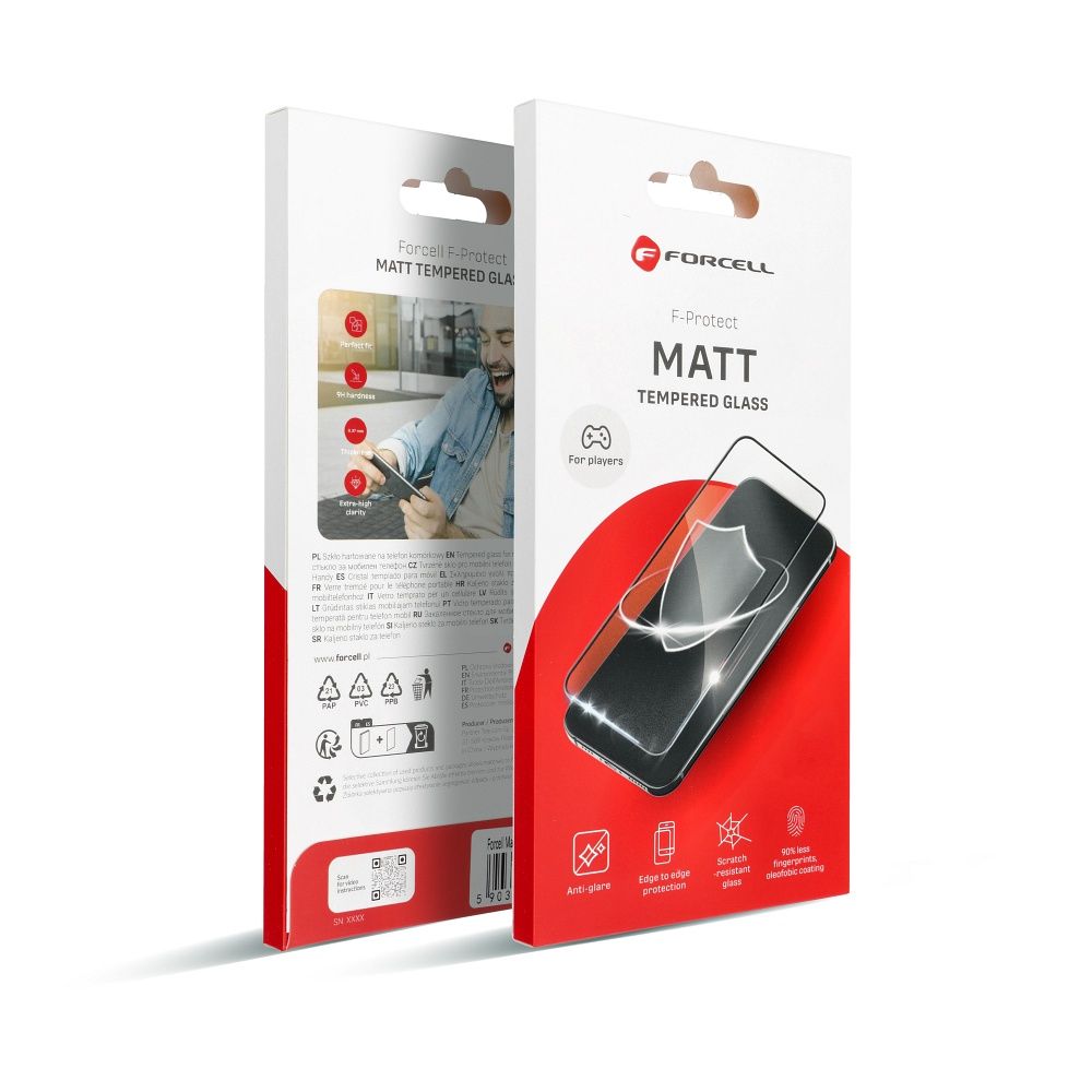 Tempered glass to iPhone XS MAX / 11 PRO MAX Forcell Matt Glass black