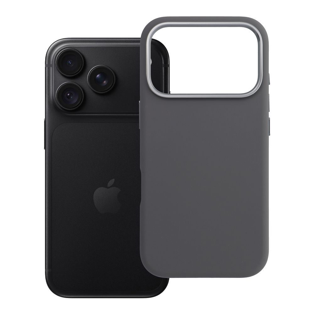 Case for iPhone 18 Pro / 17 Pro Forcell F-Protect Frame Premium compatible with Magsafe gray