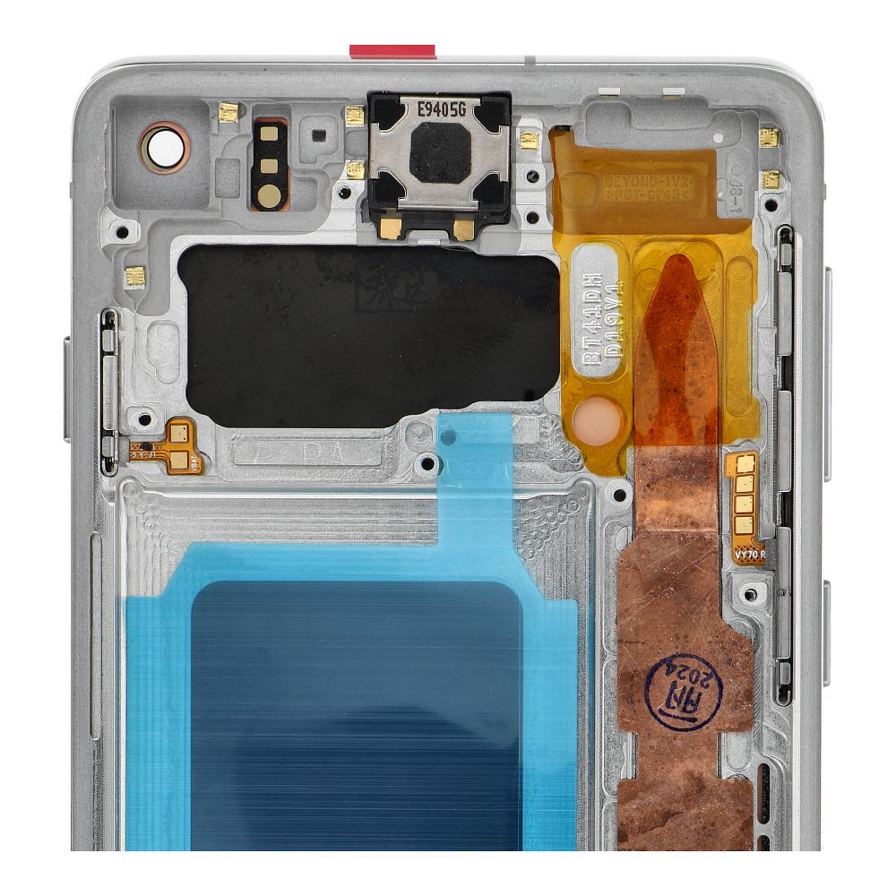FixCell display LCD SAMSUNG S10 G973 with frame white (refub)