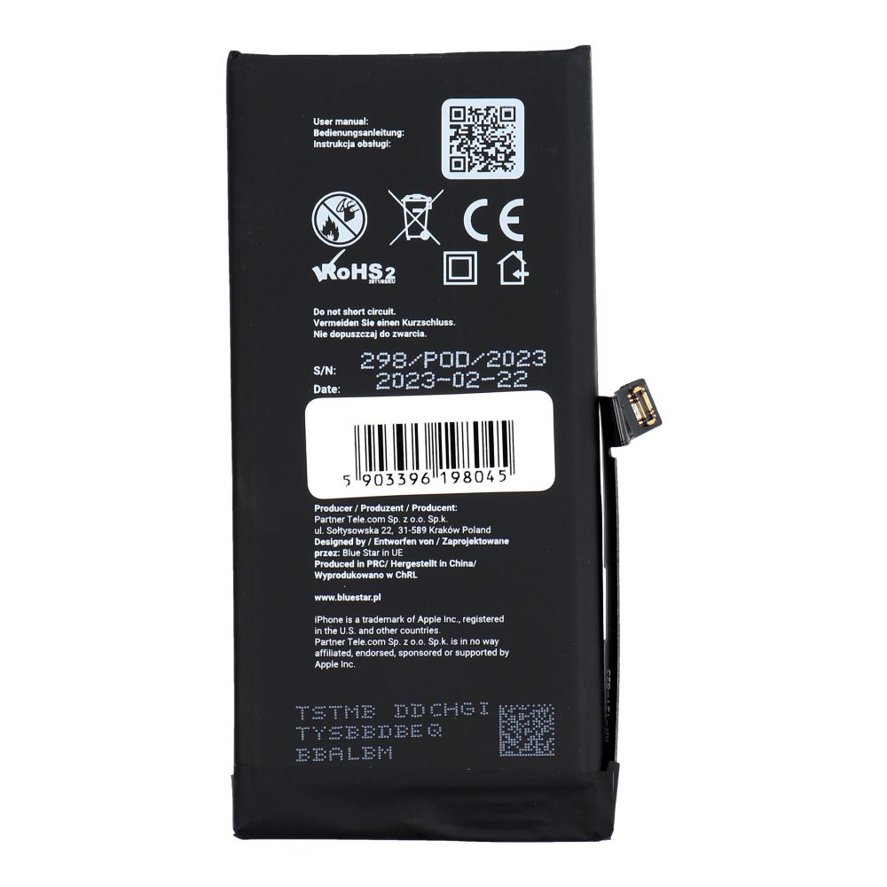 Bateria do iPhone 12 MINI 2227 mAh Blue Star HQ